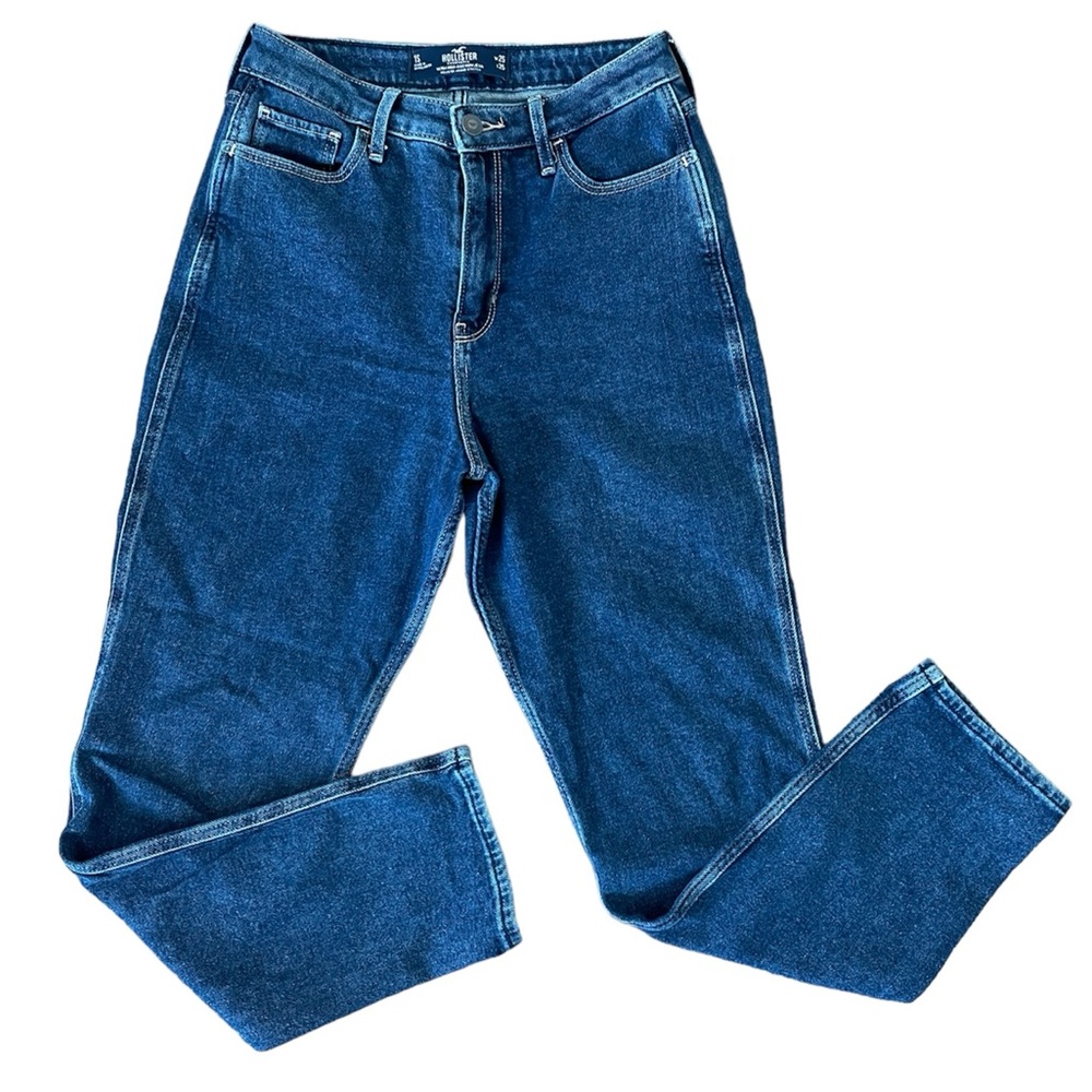 Dark Wash Ultra High Rise Mom Jean - Hollister Vintage Stretch